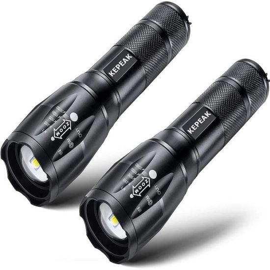 Lot De 2 Lampes De Poche Porte-clés Rechargeables, Mini