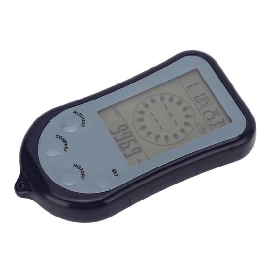 Altimètre Numérique Multifonction Avec Boussole, Baromètre, Thermomètre Et Rétroéclairage – Pour Rando, Alpinisme, Plein Air