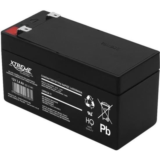 Batterie gel rechargeable 12V 3.4Ah sans entretien XTREME Durée de