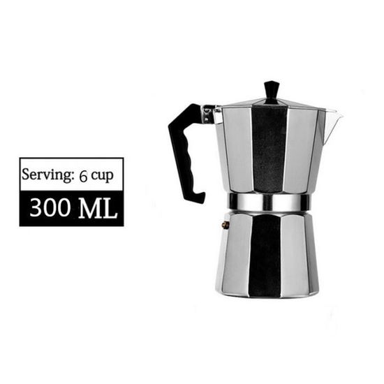 Cafetière Italienne Moka 1 à 9 Tasses - Percolateur Aluminium, Pour Expresso Et Latte