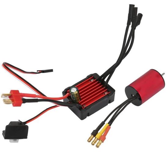 KIMISS Combo Moteur ESC Sans Balais RC Kit Combo RC Brushless 60A ESC Avec Carte De
