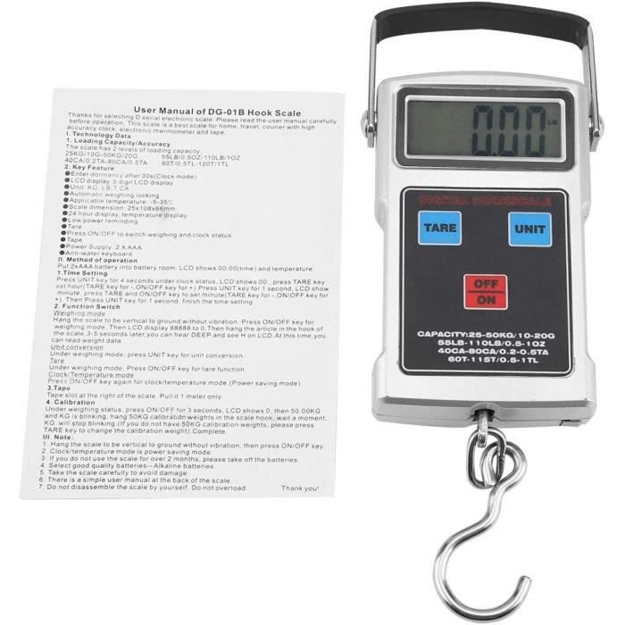 Generic Échelle de Voyage Portable, Balance Numérique Pratique pour Pesage de Valises et Bagages à prix pas cher | Maroc