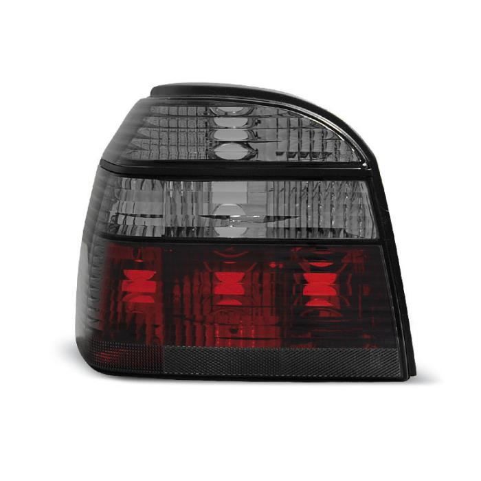 Paire de feux arriere VW Golf 3 91-97 rouge fume