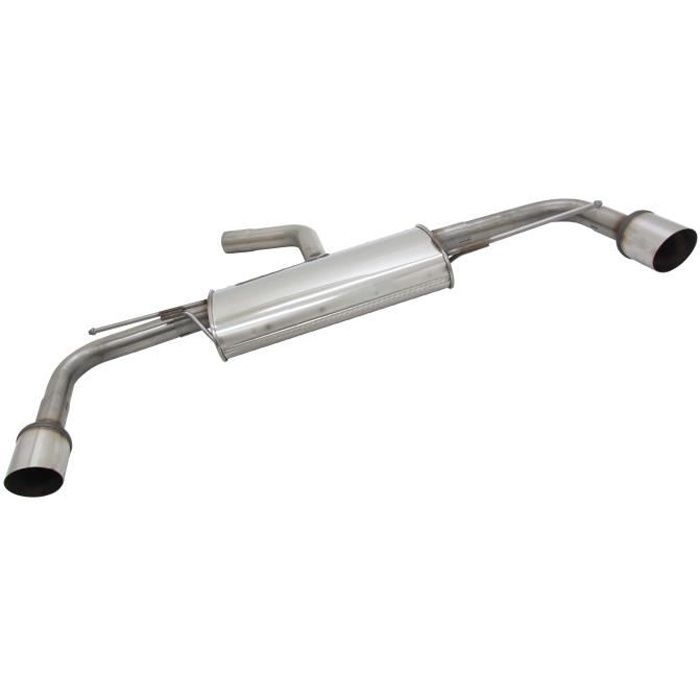 E2972E90S Pot silencieux echappement Inox pour VW Golf 6 Look GTI de type 1K de 2008 a 2012