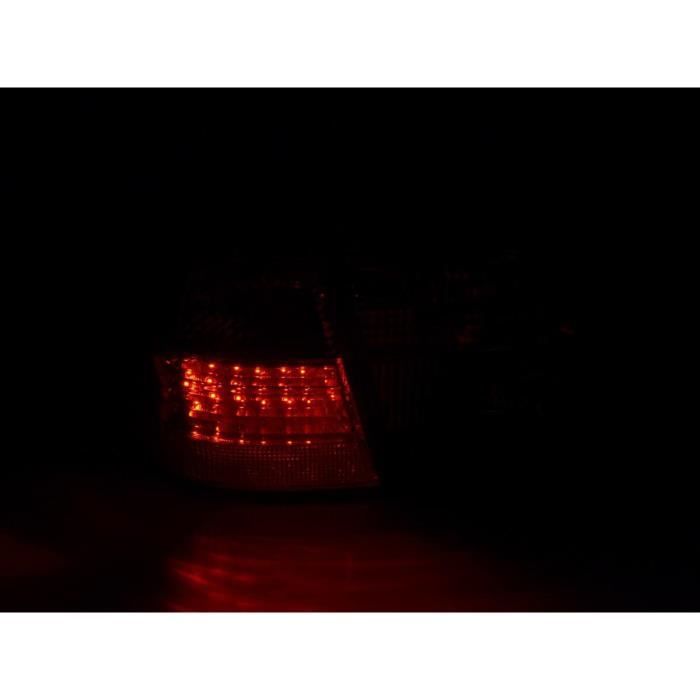 Paire feux arrière Mercedes Classe E W210 Break 99-03 Rouge Chrome Led