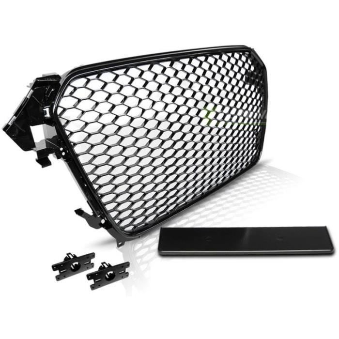 Calandre pour Audi A4 B8 11-15 look Sport noir brillant