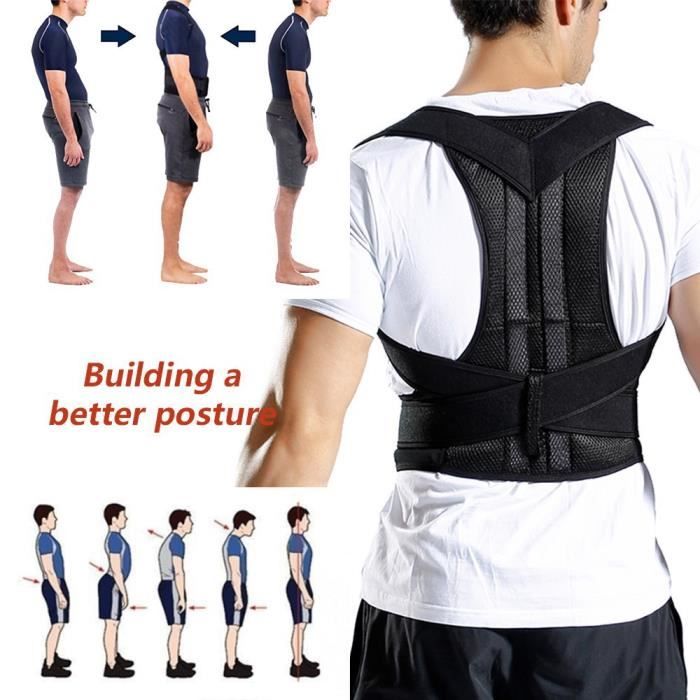 Correcteur De Posture pour Hommes et Femmes Dos Posture de soutien De Clavicule De Butée D'appui Affalé et Courbant
