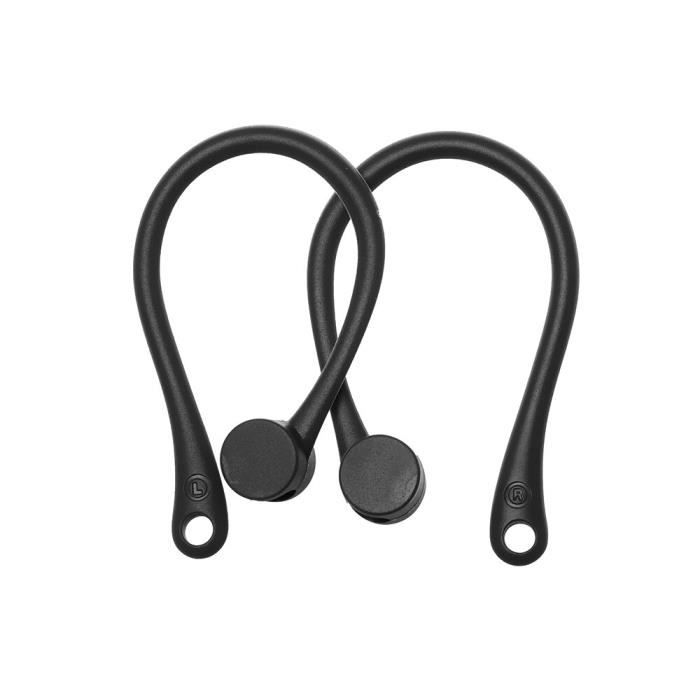 Crochets de protection pour écouteurs crochets pour Airpods accessoires pour écouteurs sans fil en Silicone s - Type: Black -ZO4144B
