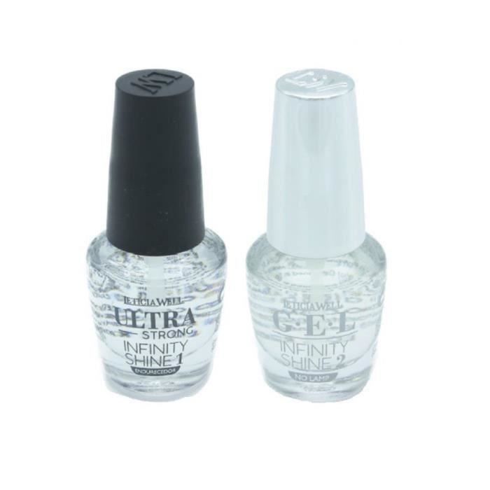 Pack Vernis à ongles INFINITY SHIN1 Durcisseur et vernis effet gel Shine 2 Leticia well
