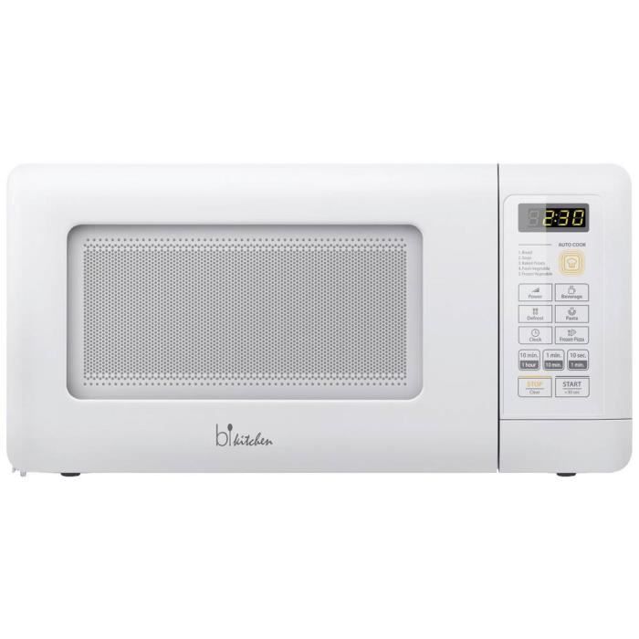 BiKitchen mini 210wh Micro-ondes blanc 600 W encastrable, fonction minuteur