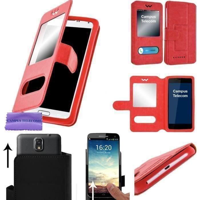 Etui Housse Double Fenêtre Pour TEENO 6,0\