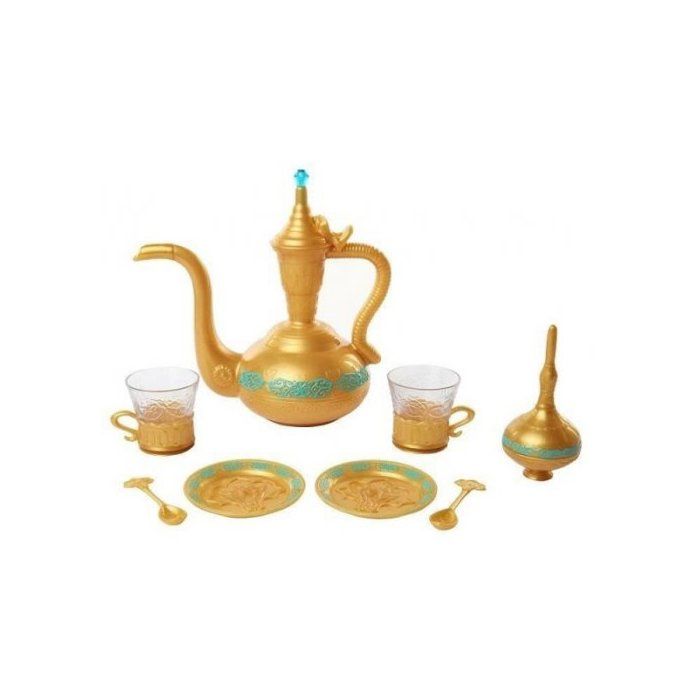 Dinette Service a the Aladdin et Jasmine 9 pieces - Plastique - Jouet Disney Fille - Accessoires cuisine enfant