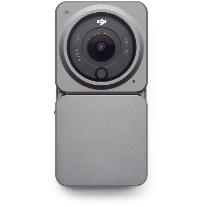 DJI - Action 2 Power Combo - Caméra d'action 4K avec module d'extension de batterie - Accroches magn