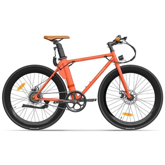 Vélo électrique 700C*28C, Fafrees F1, 250W, 36V 8.7 Ah, Vélo de route électrique, Autonomie 30-80km, Orange