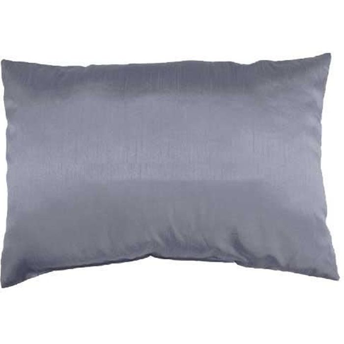 Coussin Rectangulaire Uni Déhoussable Gris 40 x 60 cm