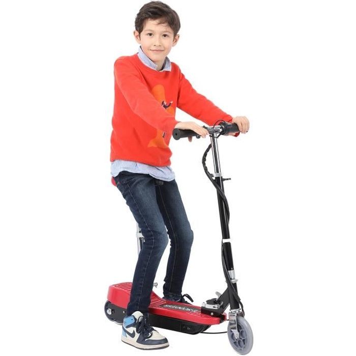 Trottinette électrique pour enfants,Scooter pliante silencieuse avec siège réglable pour enfants de 6 ans et plus,100W 12KM/H