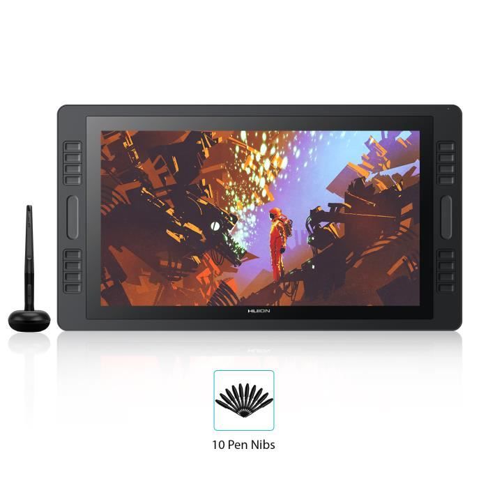 Tablette graphique HUION Kamvas Pro 20 (2019) avec fonction d'inclinaison du stylet sans pile