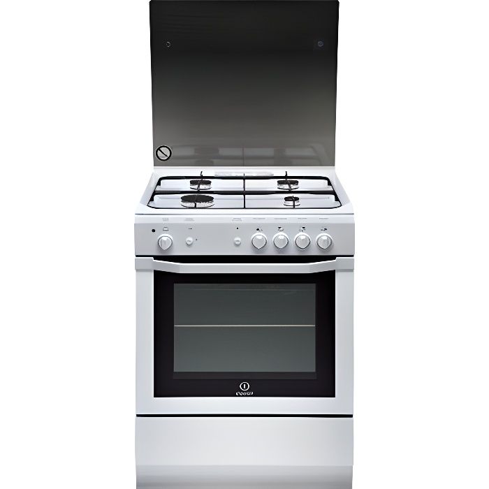 INDESIT Cuisinière Gaz Four Catalyse FULL GLASS...