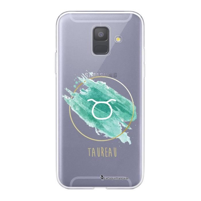 Coque Samsung Galaxy A6 2018 360 intégrale transparente Taureau Ecriture Tendance Design La Coque Francaise