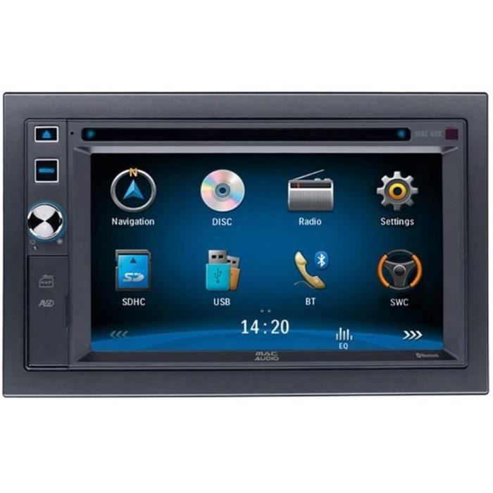 Mac Audio Mac 620 160W Bluetooth Noir récepteur multimédia de Voiture - Récepteurs multimédias de Voiture (Noir, 2 DIN, 160 W, CD