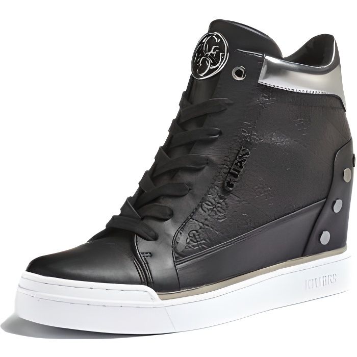 Guess Baskets Femme FL5FNL Finly Noir - Taille - 35