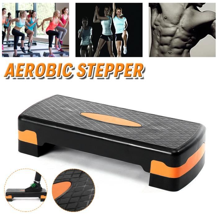 Aérobic Step fitness-Réglable en Hauteur 15cm Planche de Step Gym domicile