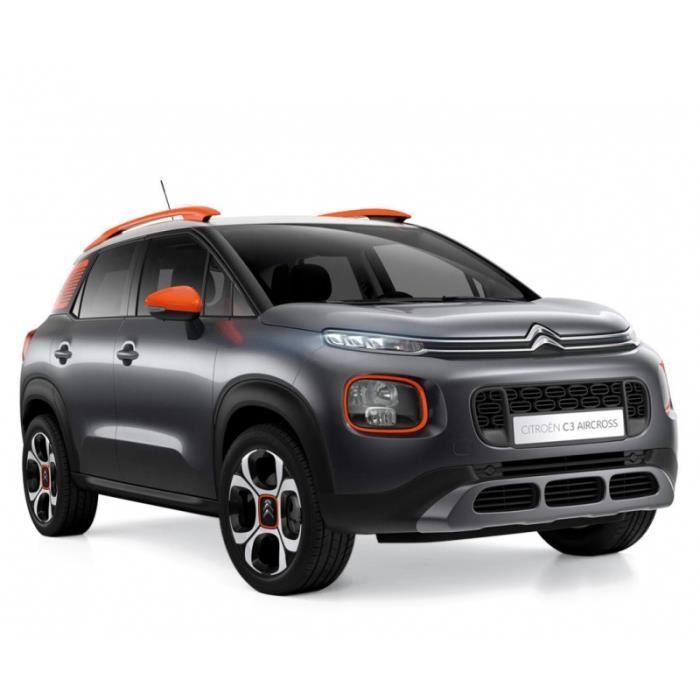 Véhicule Miniature assemble - Citroen C3 Aircross gris/toit blanc/ déco orange 2017 1/43 Norev