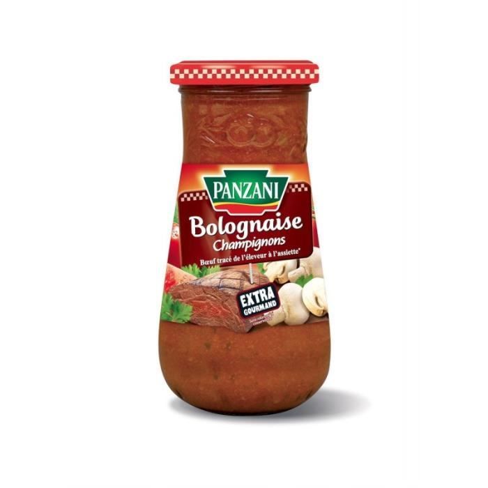 PANZANI - Sauce Bolognaise Champignon 400G - Lot De 4