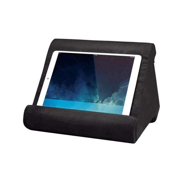 Coussin De Support Pour Tablette 5Pcs,Tablette Porte Livre Coussin De Support Pour Tablette, Support de lecture de tablette - Noir