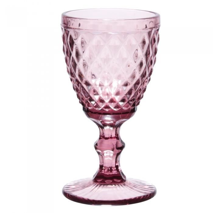 Verre à pied Diamant lilas 22.5 cl (Lot de 6) NEURE Violet