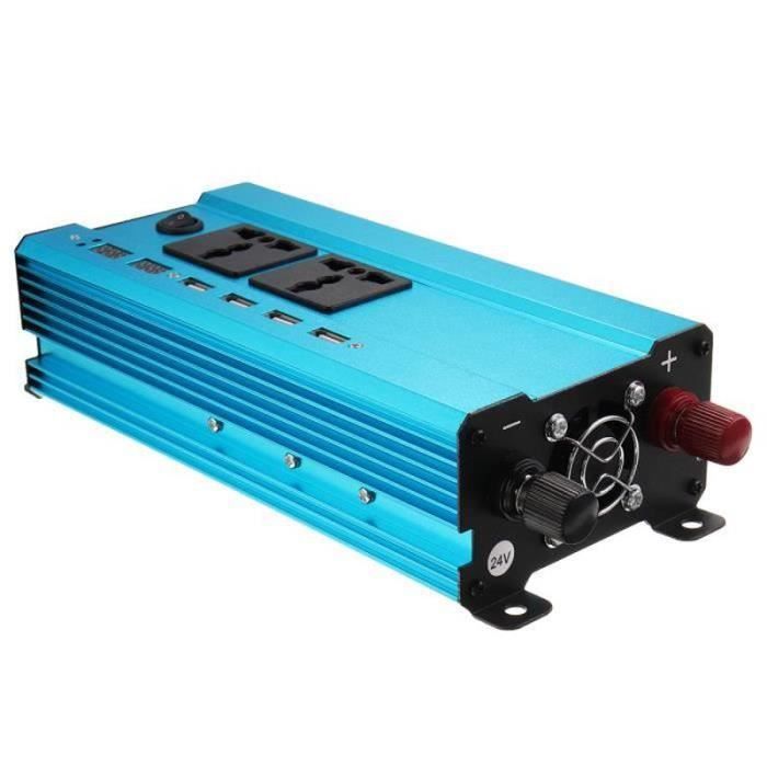 BTH22492-NEüFU Convertisseur Solaire 4000W Adaptateur Durable pour Voiture 24V-220V