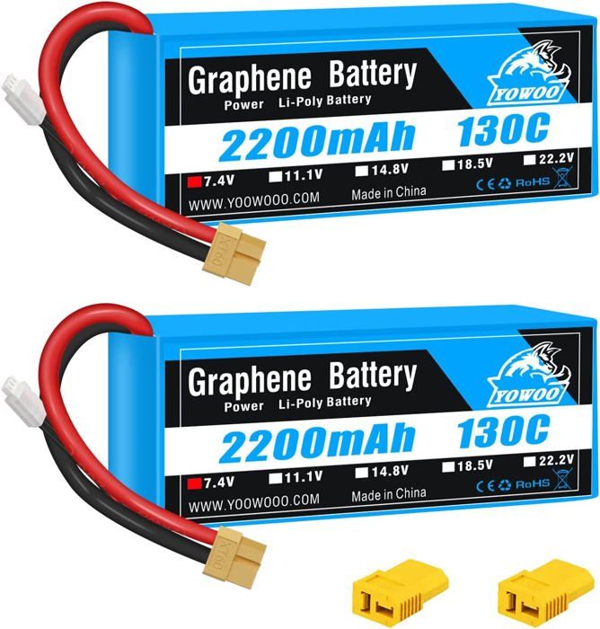 Lipo 3s 2x Batteries Lipo Zeee 2S 7.4V 2200mAh 50C XT60 - Pour Voiture Et Avion RC Batterie Lipo 3s 2x Batteries Lipo Zeee 2S 7.4V 2200mAh 50C XT60 - Pour Voiture Et Avion RC Batterie