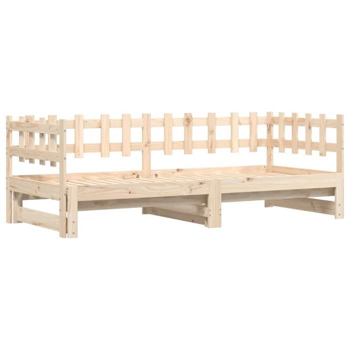 Remise2 Places Lit coulissant sans matelas 2 x (80 x 200) cm Bois massif JILIMAISON2025 35685165
