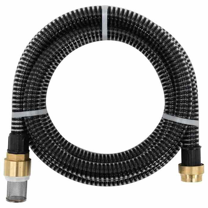 Tuyau daspiration - vidaXL - 11 3 m - PVC - Noir - Raccords en laiton