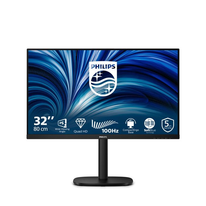 Philips Monitor PC 32B2N350000 31.5 Quad HD 100Hz IPS Nero