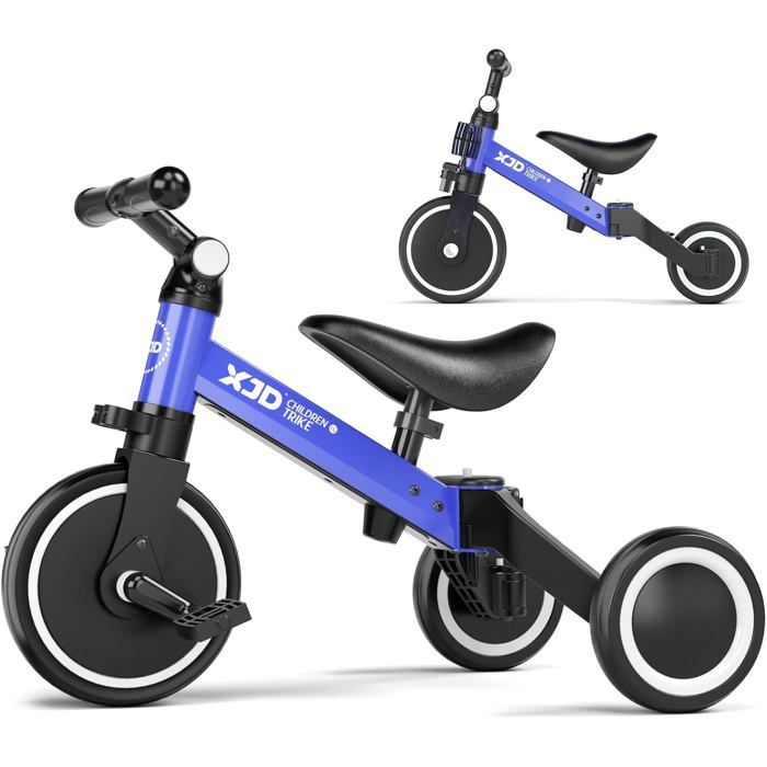 Vélo Draisienne Tricycle XJD 3 en 1 pour Enfants 1-3 Ans Léger et Réglable - Jeux - Jouets