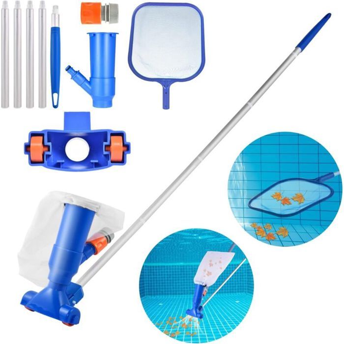 Aspirateur manuel pour piscine - Virex® - Fonctionne avec tuyau darrosage - Effet venturi pour aspiration rapide