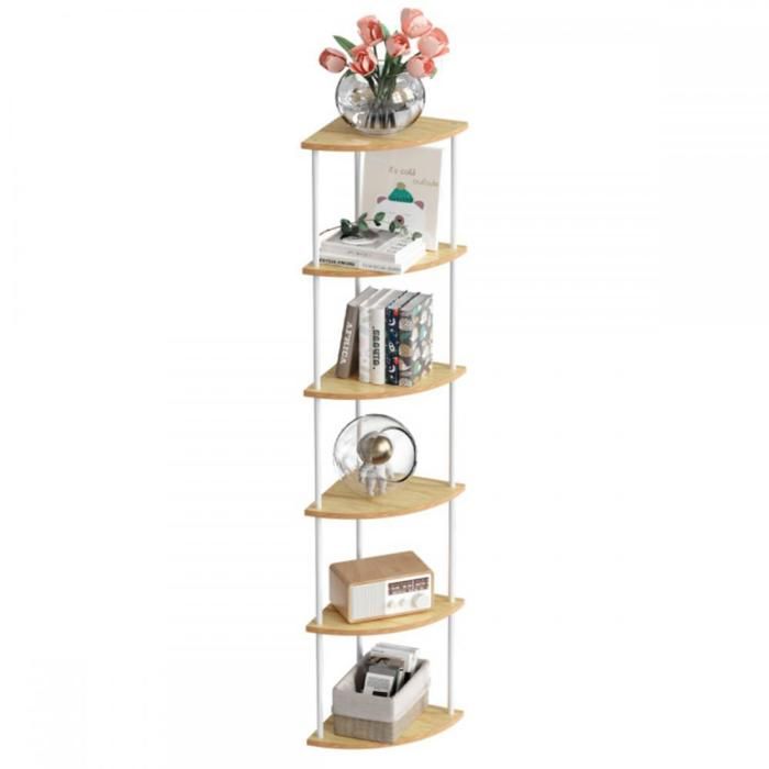 MIPAN.Étagère dangle - Bibliothèque 6 Niveaux - Meuble de Rangement - Porte-Plante pour Salon - Style Industriel - Jaune