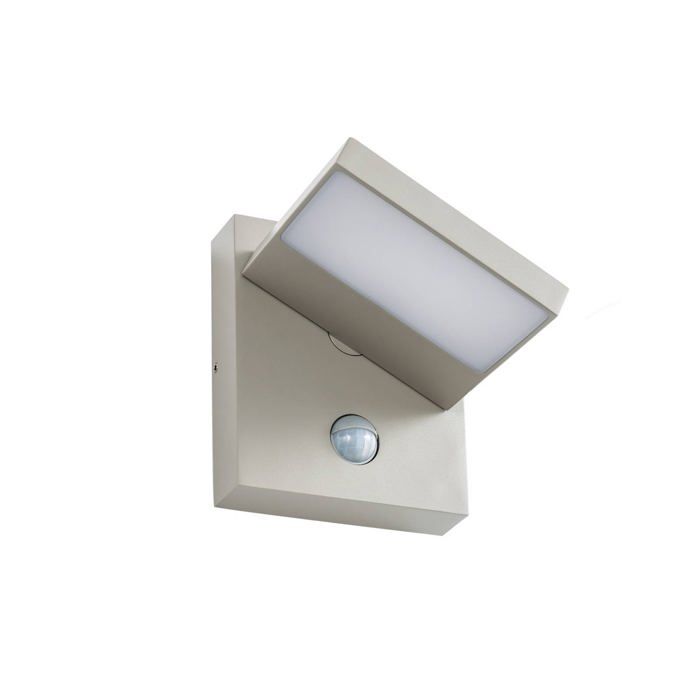Applique extérieure ampoules LED - Lucande - lampe murale extérieure - Aluminium - gris blanc