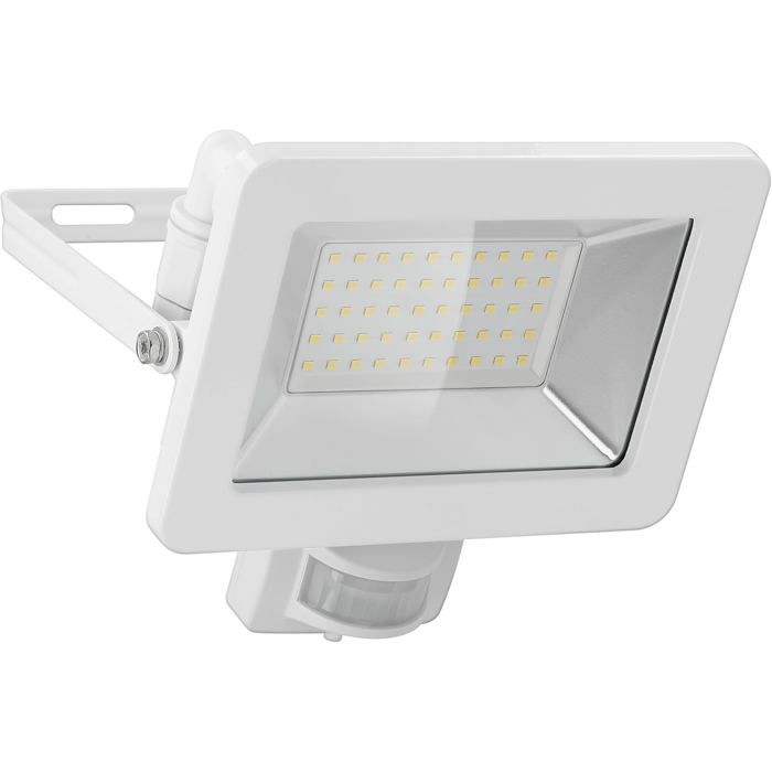 53884 Projecteur LED avec détecteur de mouvement extérieur 50 W - Capteur PIR IP44 - Lumière blanche neutre  DETECTEUR DINONDATION