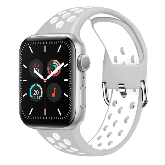 Couleur gris taille ML Bracelet Sport pour Apple Watch Se en