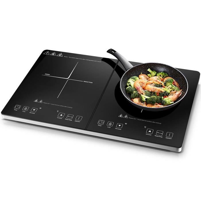 Plaque A Induction Amzchef Plaque De Cuisson A Induction Double