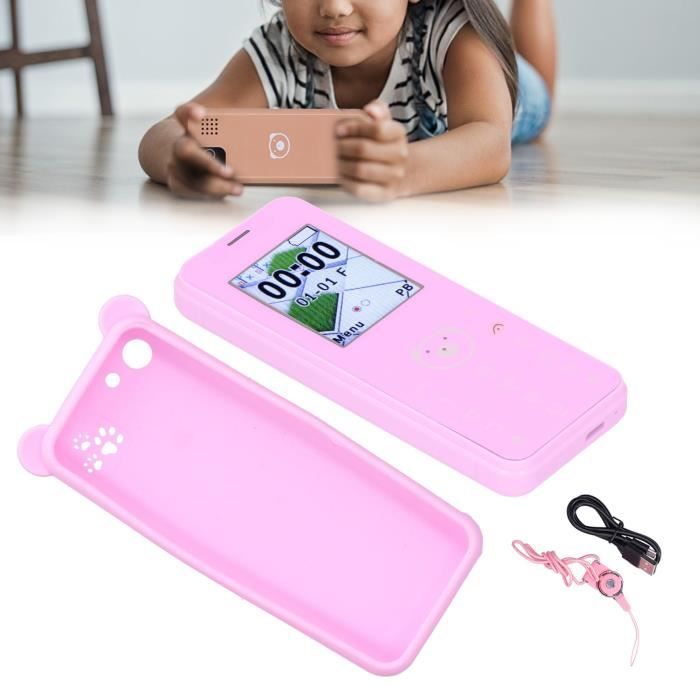 Téléphone Jouet à écran Tactile Pour Enfant – Musique Et Lumières, éveil Précoce – Pour Garçons Et Filles (Noir)