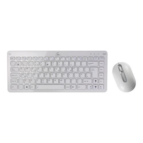 ASUS Eee Keyboard + Mouse Set RF sans fil AZERTY Blanc Souris incluse