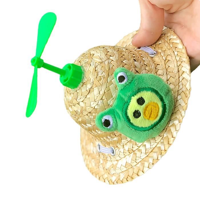 Magnet Chapeau Paille - Ma Libellule - Création Bijoux Et Déco En Pâte