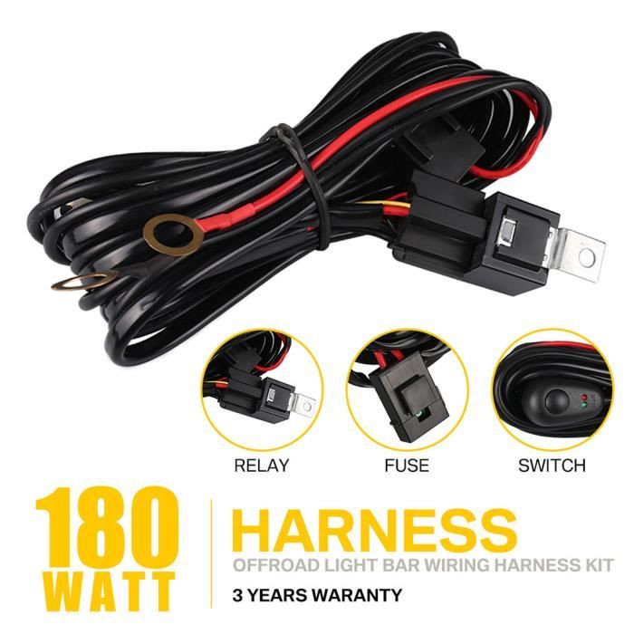 10x 1.5m 12V allume-cigare allume-cigare rallonge LED commutateur et fusible