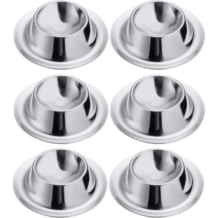 Lot De 6 Coquetiers Incassables En PP – Empilables, Lavables Au Lave-vaisselle, 10x10 Cm