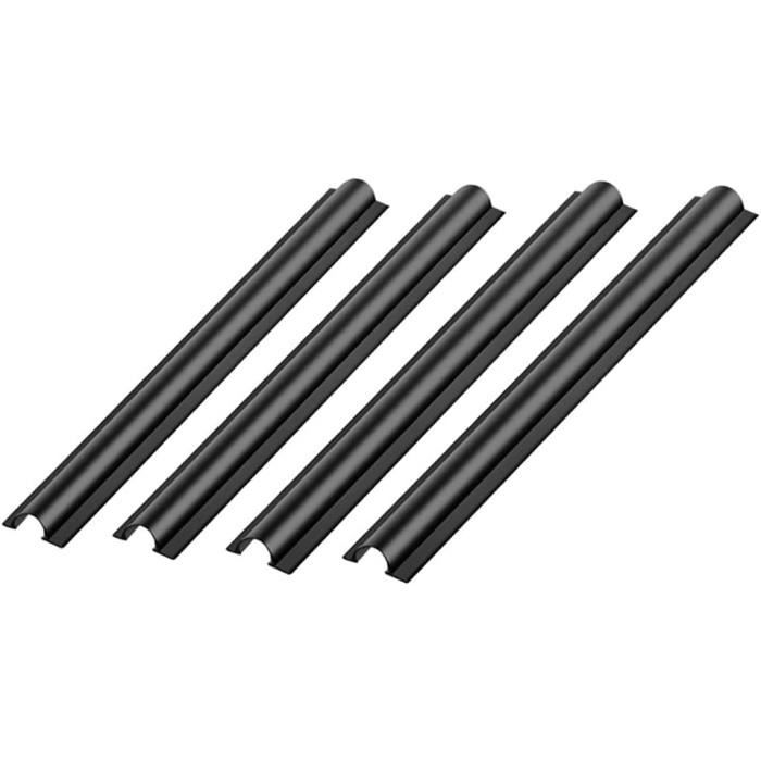 10 Goulottes Passe-Câble Autocollantes 39,5cm - Cache Câble TV/Électrique - PVC Blanc Découpable