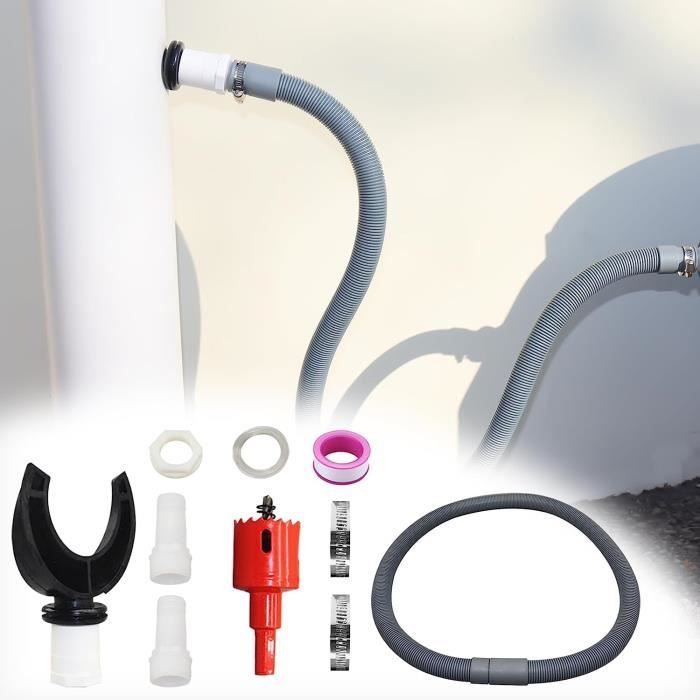 Récupérateur D'eau De Pluie Pour Gouttière (70-110 Mm) - Pour Toiture Jusqu'à 80 M², Avec Tuyau Et Accessoires