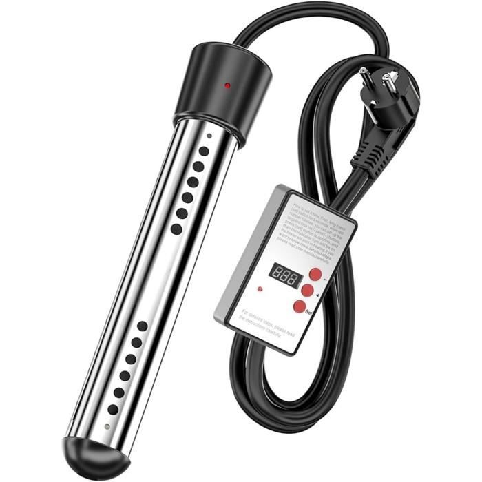Thermoplongeur - WASDK - 2500 W - Minuterie - Arrêt automatique - Prise EU